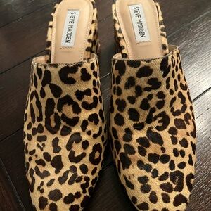 Steve Madden Leopard Print Women's Mules